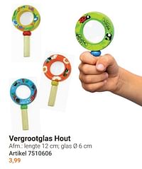 Vergrootglas hout-Huismerk - Lobbes