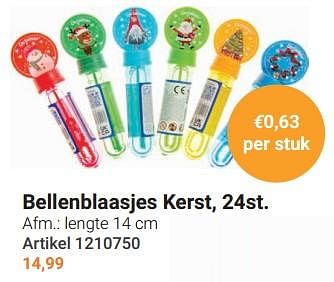 Promoties Bellenblaasjes kerst - Huismerk - Lobbes - Geldig van 11/09/2024 tot 05/12/2024 bij Lobbes