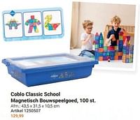 Coblo classic school magnetisch bouwspeelgoed-Coblo