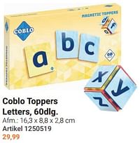 Coblo toppers letters-Coblo