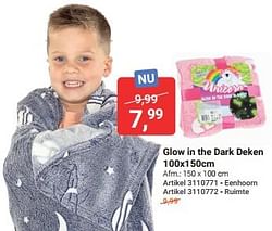 Glow in the dark deken