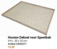 Houten deksel voor speelbak-Huismerk - Lobbes