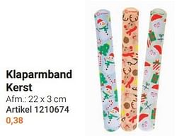 Klaparmband kerst