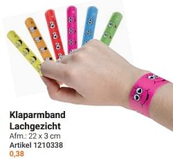 Klaparmband lachgezicht