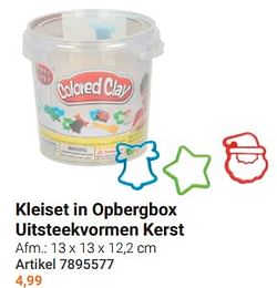 Kleiset in opbergbox uitsteekvormen kerst