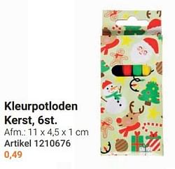 Kleurpotloden kerst