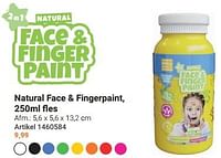 Natural face + fingerpaint-Huismerk - Lobbes