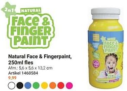 Natural face + fingerpaint