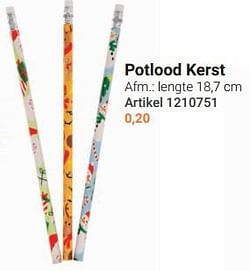 Potlood kerst