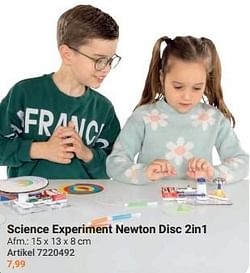 Science experiment newton disc 2in1