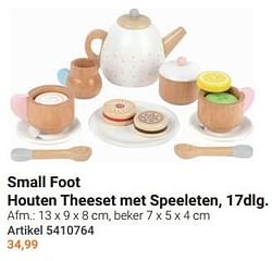 Small foot houten theeset met speeleten