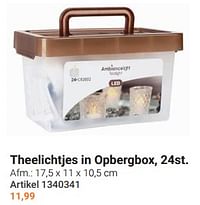 Theelichtjes in opbergbox-Huismerk - Lobbes