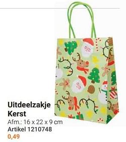 Uitdeelzakje kerst