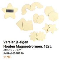 Versier je eigen houten magneetvormen-Huismerk - Lobbes