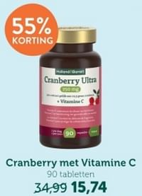 Cranberry met vitamine c-Huismerk - Holland & Barrett