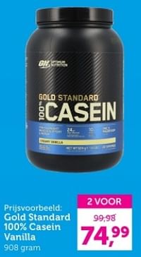 Gold standard 100% casein vinilla-Optimum Nutrition