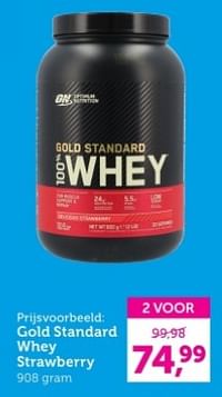 Gold standard whey strawberry-Optimum Nutrition