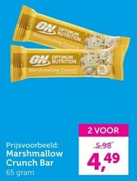 Marshmallow crunch bar-Optimum Nutrition