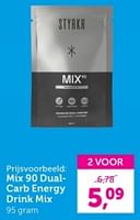 Promoties Mix 90 dual- carb energy drink mix - Styrkr - Geldig van 16/09/2024 tot 22/09/2024 bij Holland & Barret