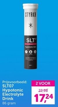 Slt07 hypotonic electrolyte drink-Styrkr