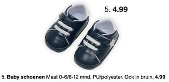 Promoties Baby schoenen - Huismerk - Zeeman  - Geldig van 14/09/2024 tot 20/09/2024 bij Zeeman