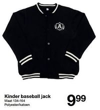 Kinder baseball jack-Huismerk - Zeeman 