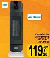 Promoties Delonghi keramische verwarming hfx65v2 - Delonghi - Geldig van 17/09/2024 tot 30/09/2024 bij Cora