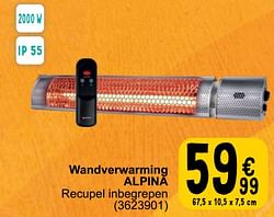 Wandverwarming alpina recupel inbegrepen