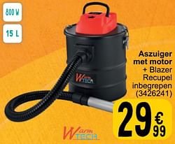 WarmTech Aszuiger met motor + blazer recupel inbegrepen