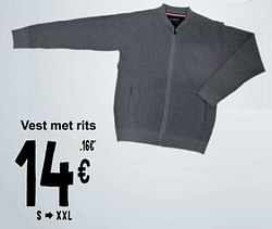 Vest met rits