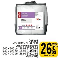 Promoties Dekbed volume - chaleur - INFLUX - Geldig van 17/09/2024 tot 30/09/2024 bij Cora