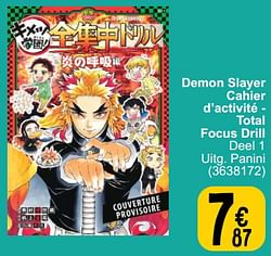 Demon slayer cahier d’activité - total focus drill deel 1