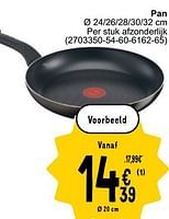 Promoties Pan - Tefal - Geldig van 17/09/2024 tot 30/09/2024 bij Cora