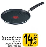 Promoties Pannenkoekenpan - Tefal - Geldig van 17/09/2024 tot 30/09/2024 bij Cora