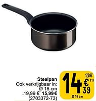 Promoties Steelpan - Tefal - Geldig van 17/09/2024 tot 30/09/2024 bij Cora