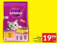 Promotions Whiskas croquettes pour chat 1 an et + au poulet ou au thon - Whiskas - Valide de 17/09/2024 à 22/09/2024 chez Intermarche