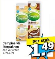 Promoties Campina vla - Campina - Geldig van 16/09/2024 tot 22/09/2024 bij Albert Heijn