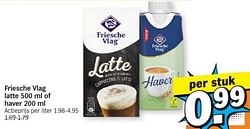 Friesche vlag latte of haver