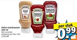 Heinz snacksauzen