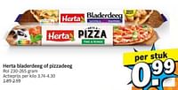 Herta bladerdeeg of pizzadeeg-Herta