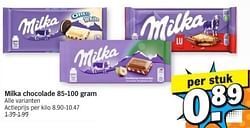 Milka chocolade