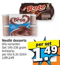 Nestlé desserts-Nestlé