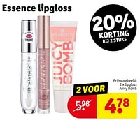 Promoties Lipgloss juicy bomb - Essence - Geldig van 17/09/2024 tot 22/09/2024 bij Kruidvat