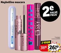 Promoties Mascara sky high burgundy haze - Maybelline - Geldig van 17/09/2024 tot 22/09/2024 bij Kruidvat