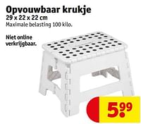 Opvouwbaar krukje-Huismerk - Kruidvat