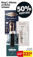 Promoties Venus trimmer huid + schaamhaar - Gillette - Geldig van 17/09/2024 tot 22/09/2024 bij Kruidvat