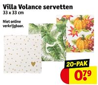 Promoties Villa volance servetten - Villa Volance - Geldig van 17/09/2024 tot 22/09/2024 bij Kruidvat