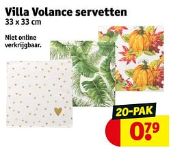 Villa volance servetten