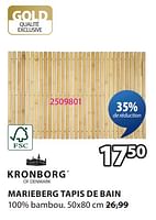 Promotions Marieberg tapis de bain - Kronborg - Valide de 09/09/2024 à 20/10/2024 chez Jysk