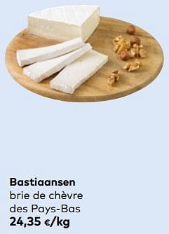 Promotions Bastiaansen brie de chèvre des pays-bas - Bastiaansen - Valide de 11/09/2024 à 08/10/2024 chez Bioplanet